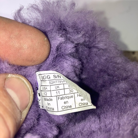 Toddler size 12 Purple Uggs Boots - Picture 2 of 5